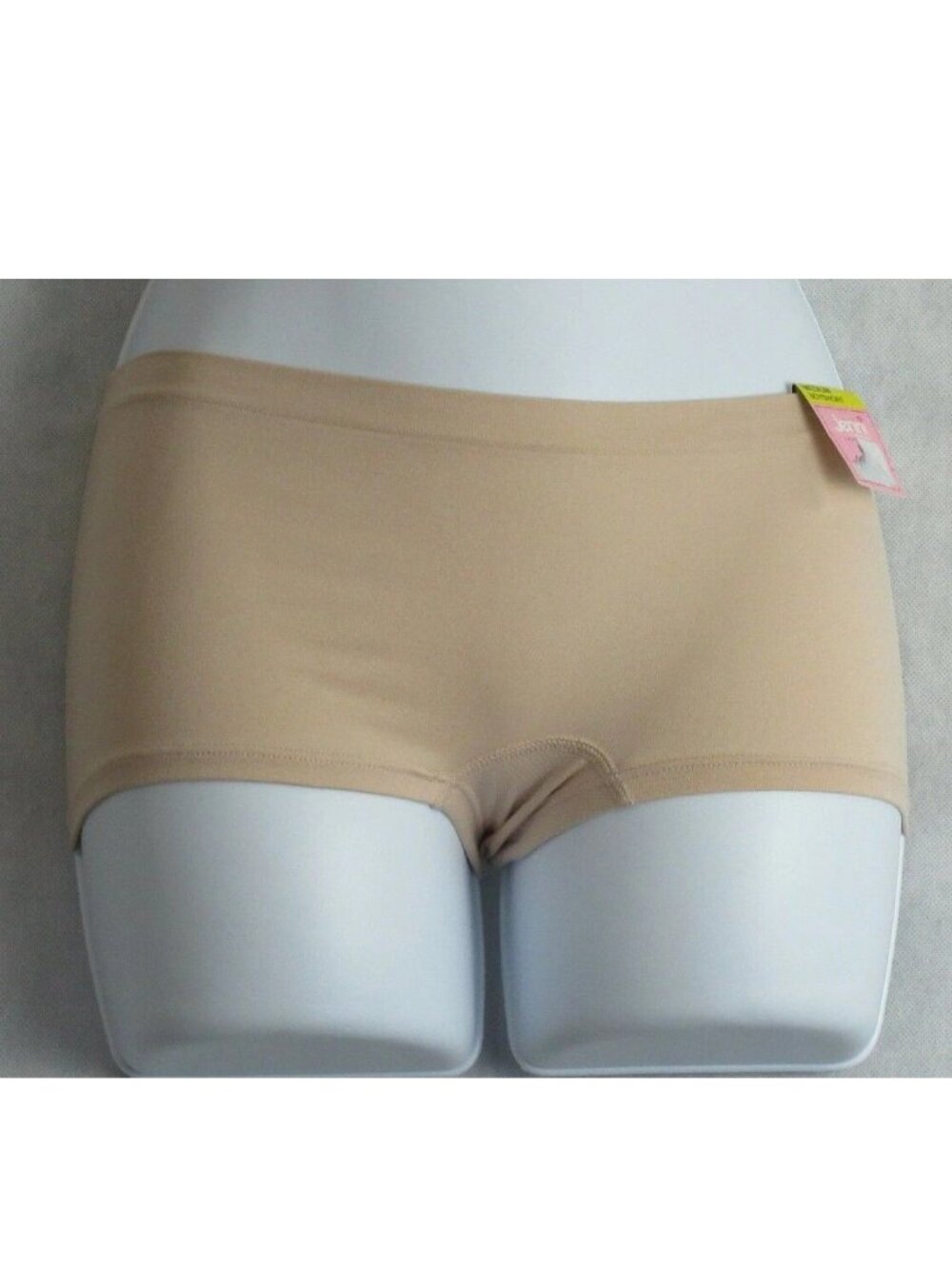 Jenni Women's Seamless Boyshort Panty Underwear, Sugar Almond Beige, XXL